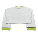 Refrigiwear Felpa Chiusa Girocollo Modello Crop Tinta Unita con Logo per Bambina RWG635 BIANCO REFRIGIWEAR 