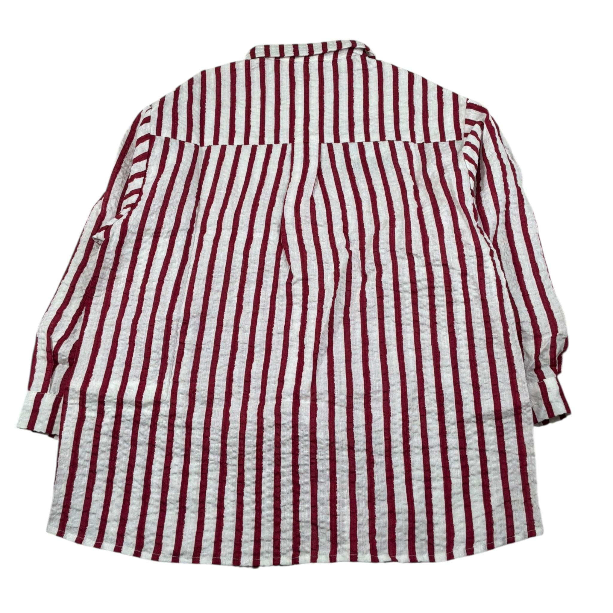 Dou Dou Camicia Tinta Unita con Fantasia A Righe per Bambina DW5P30XXX BIANCO DOU DOU 