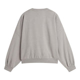 VANS felpa chiusa girocollo tinta unita con maniche a sbuffo Grigio per Bambina VN000J6B02F GRIGIO VANS 