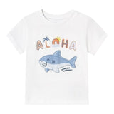 Mayoral T-Shirt Girocollo Tinta Unita con Stampa per Neonato 1066 BIANCO MAYORAL 