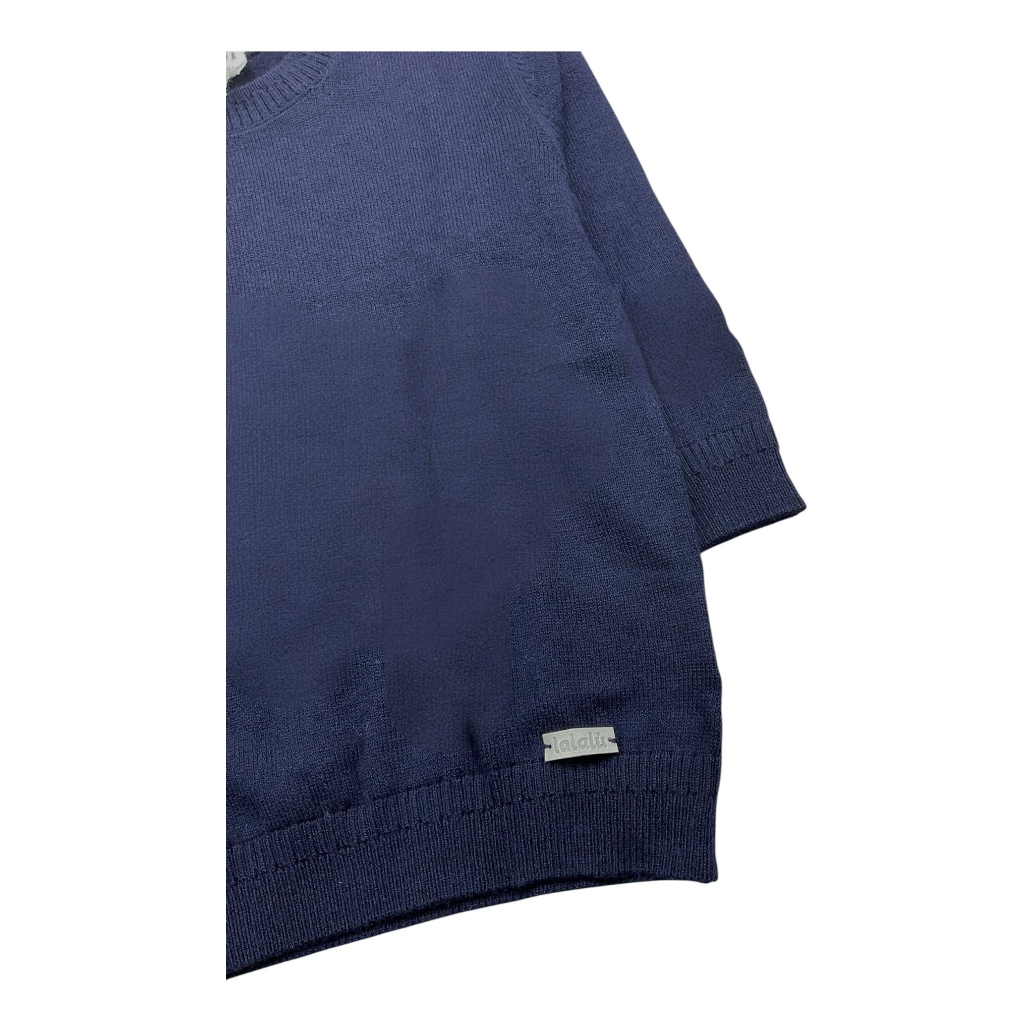 LALALU' maglia girocollo tinta unita Blu per Bambino MGL220NBJ BLU LALALU' 