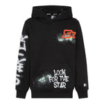 STARTER felpa chiusa con cappuccio tinta unita con logo Nero per Bambino 1319 NERO STARTER 