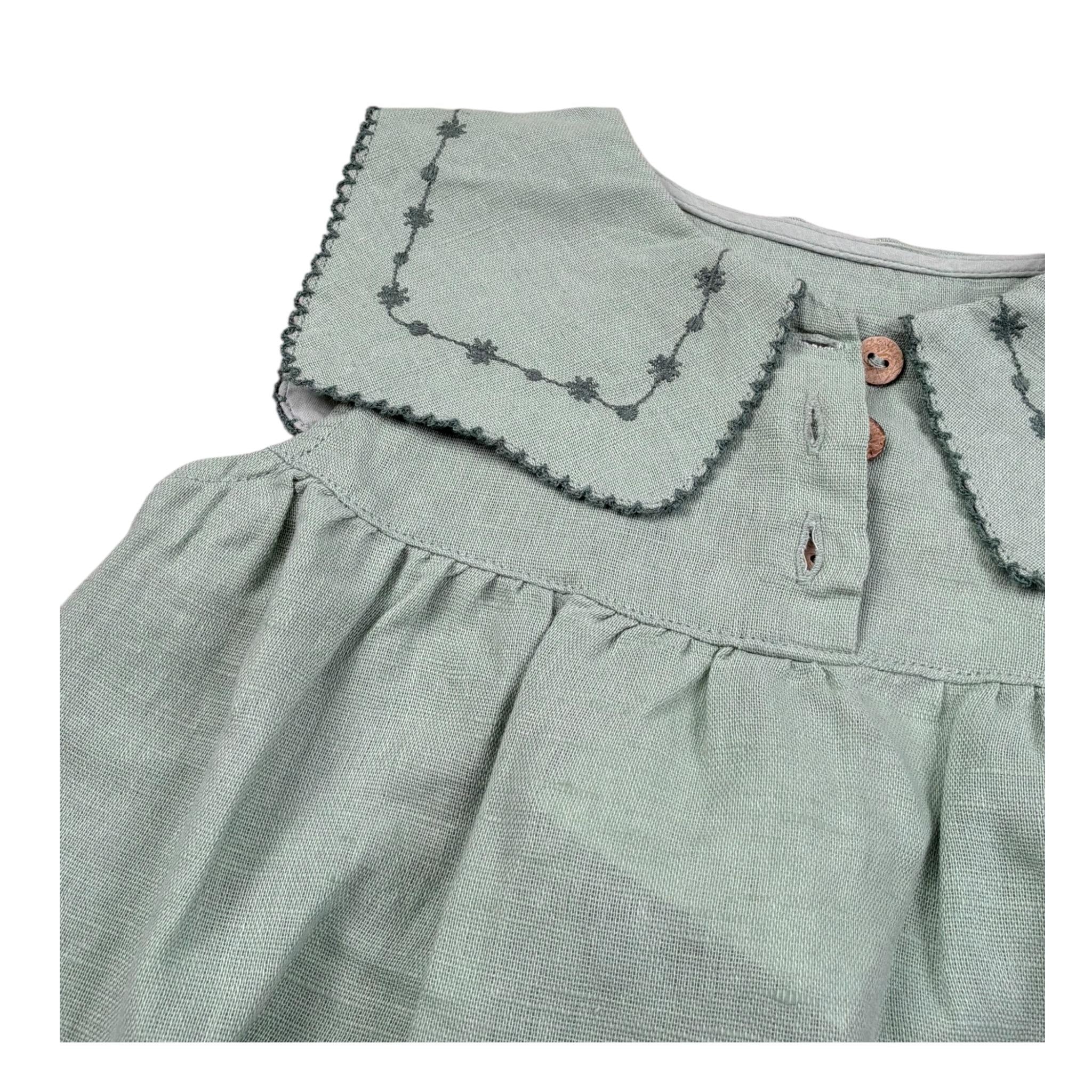 Play Up Abito Giromanica Tinta Unita per Neonata PA022AQ1451 VERDE PLAY UP 