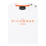 John Richmond T-Shirt Girocollo Tinta Unita con Stampa per Neonato RIP25014TS BIANCO JOHN RICHMOND 