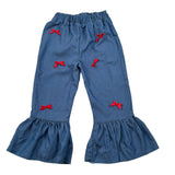 Carlotta Vindice Completo 2 Pezzi Top-Pantalone E Bandana Blu per Bambina SCPTT4J BLU CARLOTTA VINDICE 