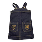 ELISABETTA FRANCHI abiti in denim tinta unita giromanica Blu per Neonata EGAB177 BLU ELISABETTA FRANCHI 
