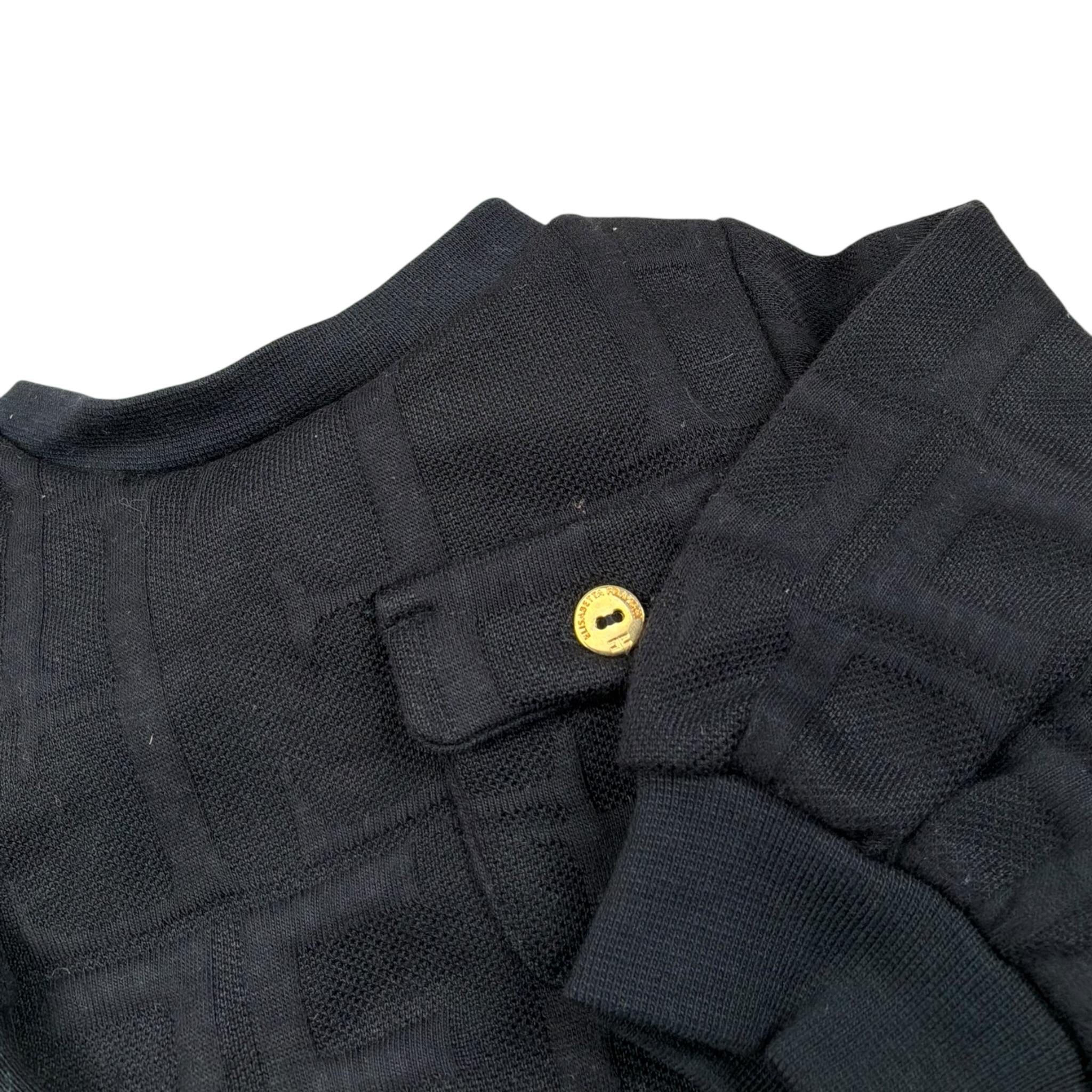 Elisabetta Franchi Tutina Biclore con Stampa per Neonata ENTU107 BIANCO/NERO ELISABETTA FRANCHI 