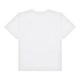 Moschino T-Shirt Tinta Unita con Stampa per Bambina HAM06R BIANCO MOSCHINO 