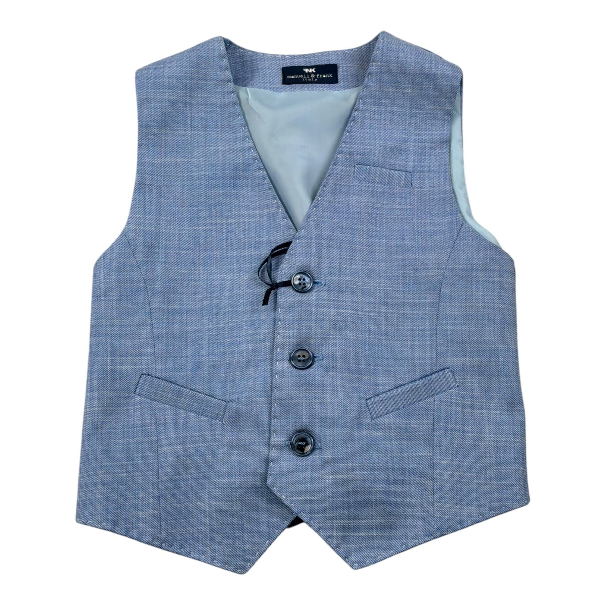 Manuell & Frank Giacca Tinta Unita per Bambino MF673NJ AZZURRO MANUELL & FRANK 