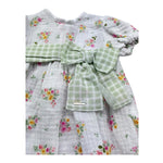 Le Bebe Pagliaccetto Mezza Manica Tinta Unita Fantasia Floreale per Neonata LBG6237 BIANCO LE BEBE 