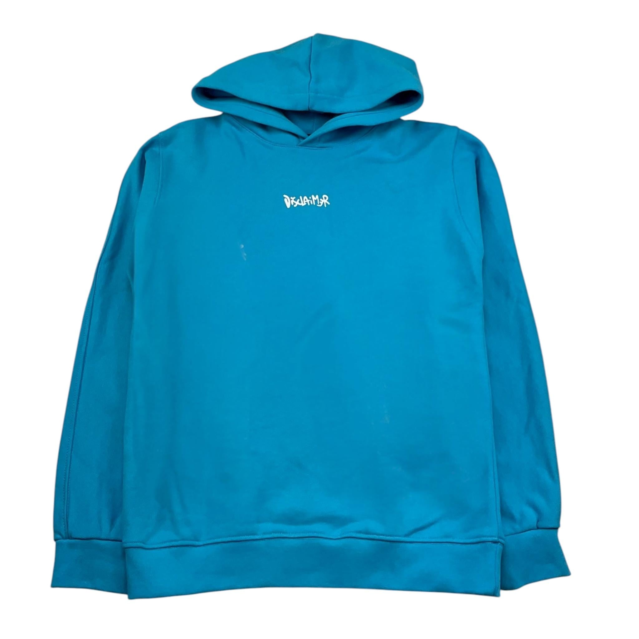 Disclaimer Felpa Chiusa con Cappuccio Tinta Unita per Bambino 25EDK5840 AZZURRO DISCLAIMER 