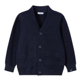 MAYORAL cardigan tinta unita con bottoni in contrasto Blu per Bambino 4348X BLU MAYORAL 