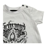 John Richmond T-Shirt Girocollo Tinta Unita con Logo per Neonato RIP26071TS BIANCO JOHN RICHMOND 