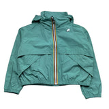 K-Way Giubbino Tinta Unita con Zip E Cappuccio per Bambina K51416W VERDE K-WAY 