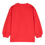 MOSCHINO abito felpa girocollo tinta unita con stampa Rosso per Neonata MDV0BNXXX ROSSO MOSCHINO 