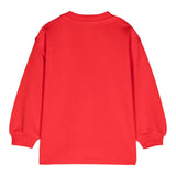 MOSCHINO abito felpa girocollo tinta unita con stampa Rosso per Neonata MDV0BNXXX ROSSO MOSCHINO 