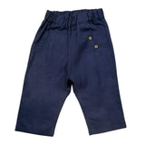 Babyvip Pantalone Tinta Unita con Elastico In Vita per Neonato T7767 BLU BABYVIP 