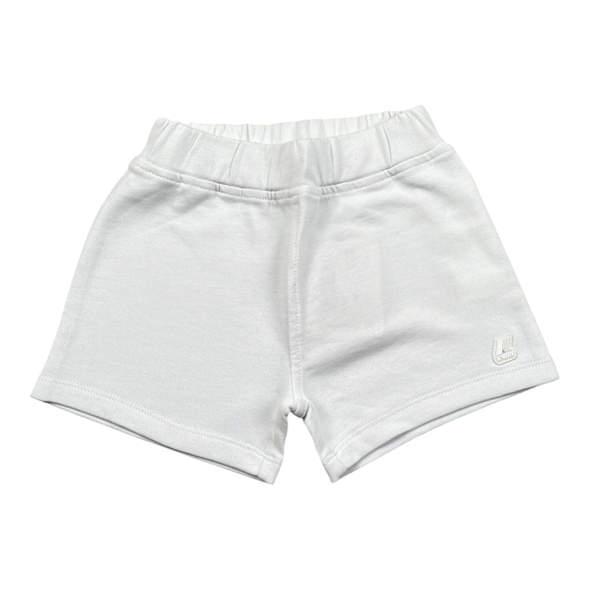 K-Way Bermuda tinta unita con Logo Bianco per Neonato K4128W BIANCO K-WAY 