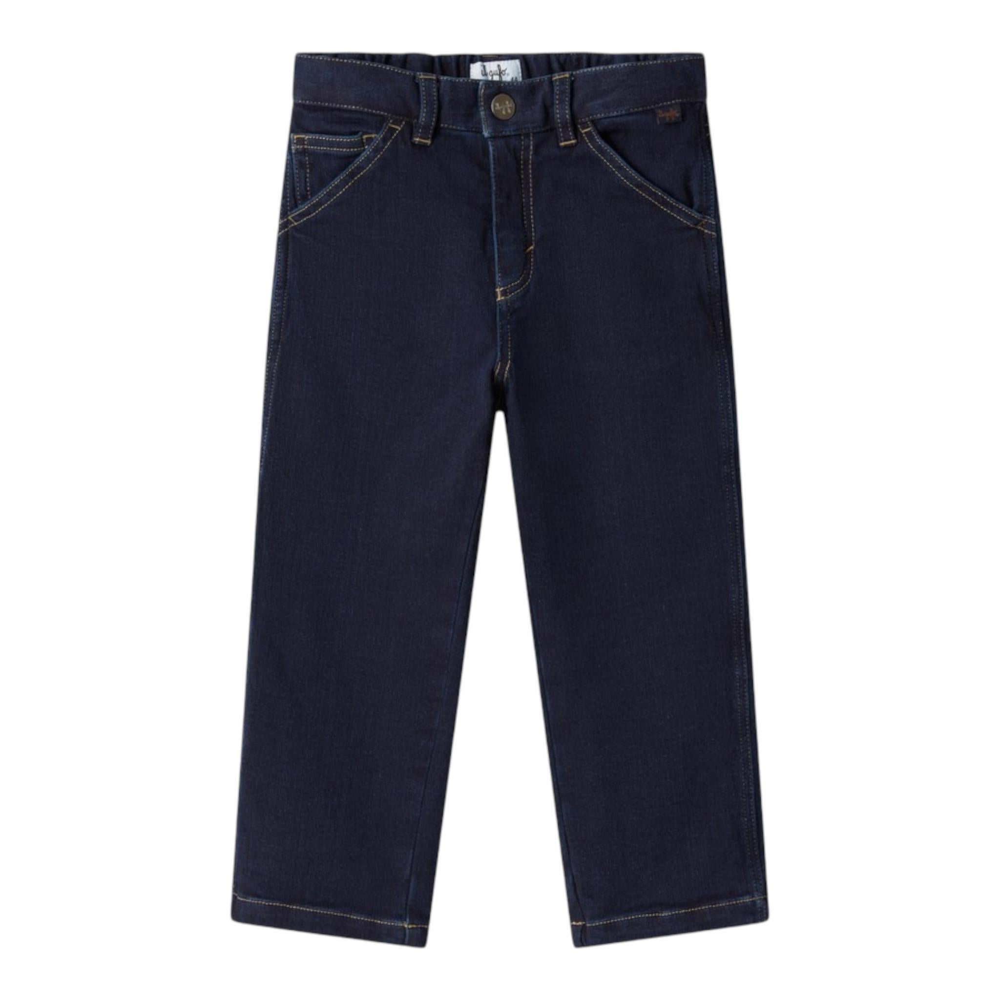 IL GUFO jeans tinta unita con girovita regolabile Blu per Bambino A24PL431J0039 BLU IL GUFO 