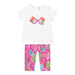 Mayoral Completo 2 Pezzi T-Shirt-Leggins per Neonata 1739X BIANCO/FUXIA MAYORAL 