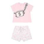 MARC JACOBS completo 2 pezzi t-shirt-short Rosa per Neonata W60153 ROSA MARC JACOBS 