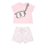 MARC JACOBS completo 2 pezzi t-shirt-short Rosa per Neonata W60153 ROSA MARC JACOBS 