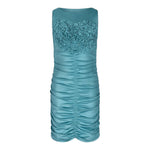 Fun & Fun Abito Giromanica Tinta Unita  per Bambina FJDR01728 TURCHESE FUN & FUN 