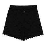 Elisabetta Franchi Short In Filo Tinta Unita con Trafori per Bambina EFBE068X NERO ELISABETTA FRANCHI 