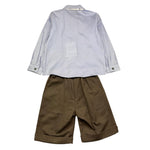 BARCELLINO completo 3 pezzi camicia-bermuda-papillon Azzurro per Bambino 105306 AZZURRO BARCELLINO 