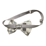 Ambaraba Gilet Tinta Unita con Parte Posteriore Fantasia Quadretti con Papillon per Neonato FM36093 AZZURRO AMBARABA 