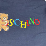 MOSCHINO abito bicolore girocollo con fantasia a righe Blu per Bambina HDV0GT BLU MOSCHINO 