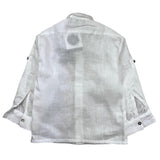 Paio Crippa Camicia Manica Lunga Tinta Unita Bianco Per Neonato
