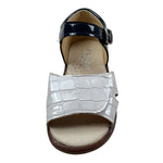 Panyno Sandalo Bicolore con Strappi per Bambina B2816 BIANCO/NERO PANYNO 