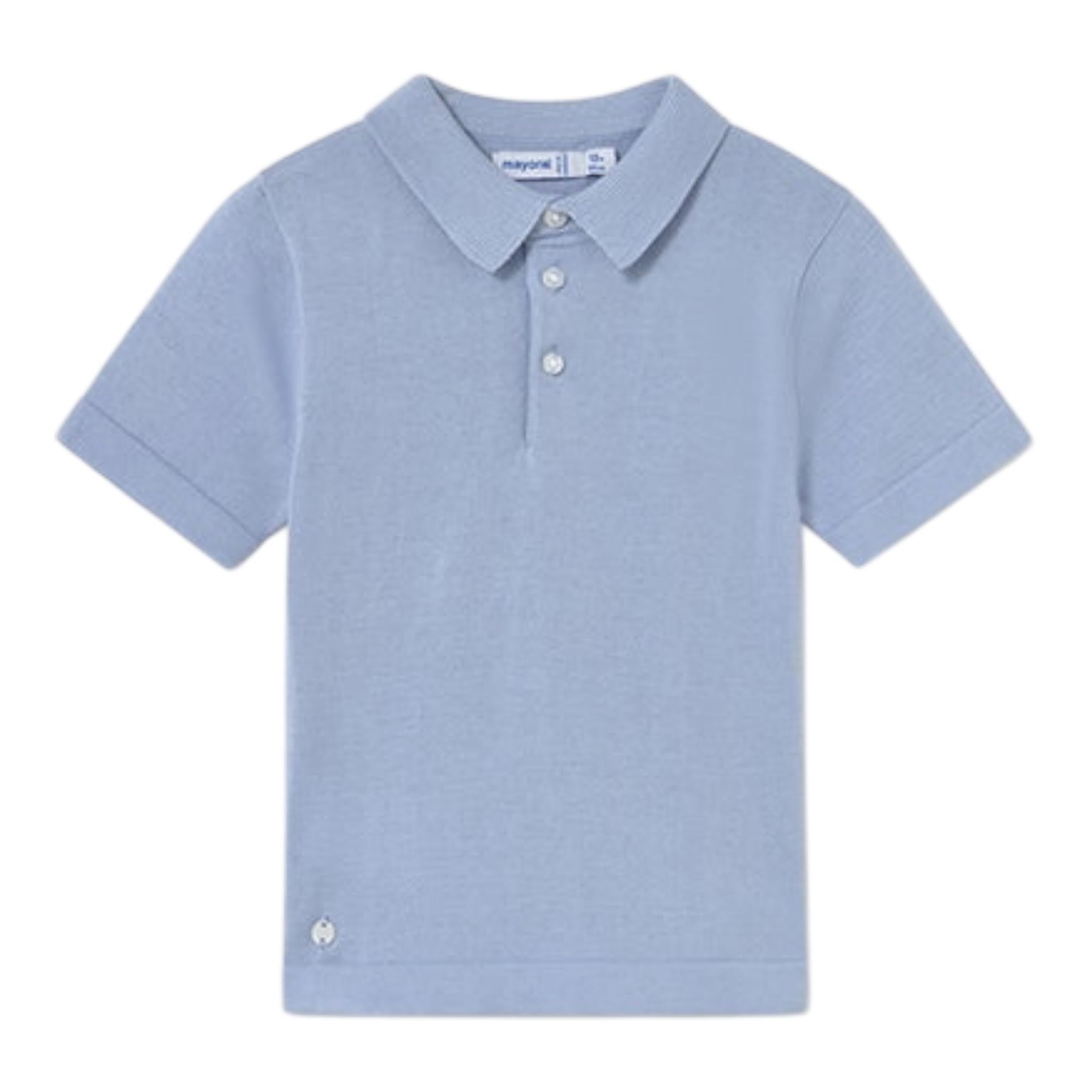 Mayoral Polo Mezza Manica Tinta Unita per Neonato 1106 AZZURRO MAYORAL 