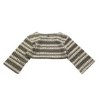 Dixie shirts Bicolore Traforata Modello Crop per Bambina LB06231G74 BIANCO/NERO DIXIE 