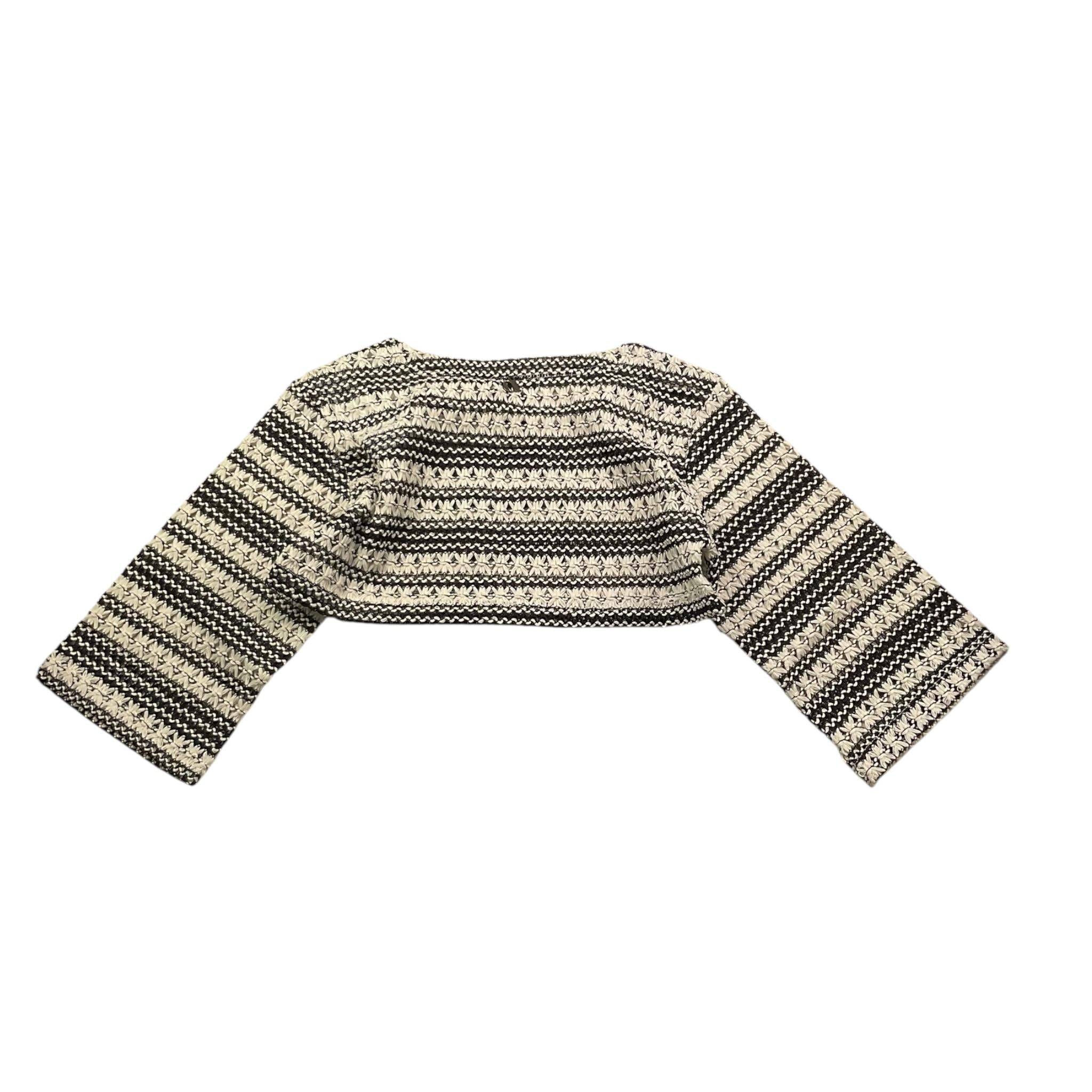 Dixie shirts Bicolore Traforata Modello Crop per Bambina LB06231G74 BIANCO/NERO DIXIE 