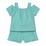 Mayoral Completo 2 Pezzi T-Shirt-Short per Neonata 1262 VERDE MAYORAL 