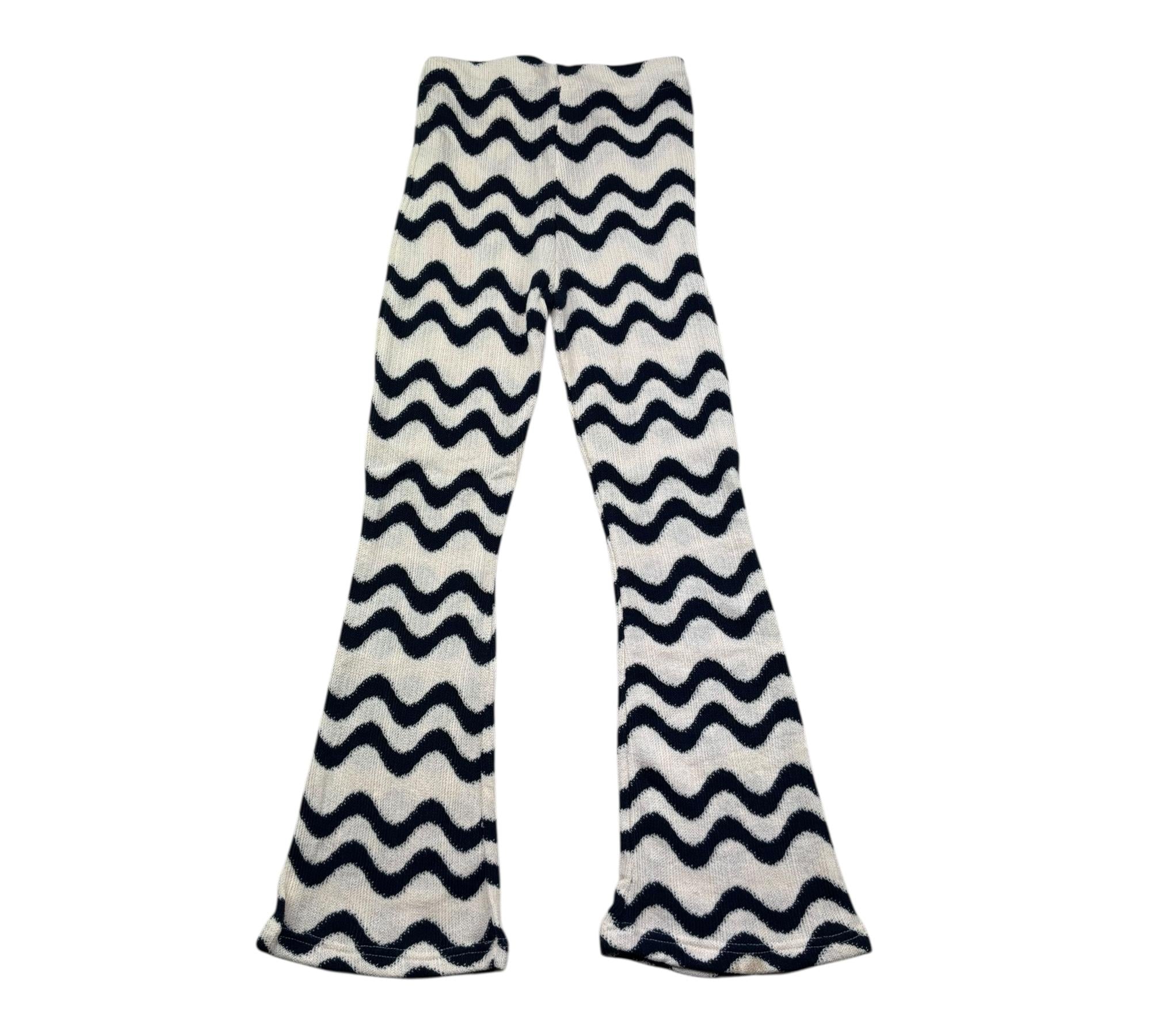 Saint Barth Pantalone Multifantasia Modello Palazzo per Bambina GWENDAXX BLU SAINT BARTH 