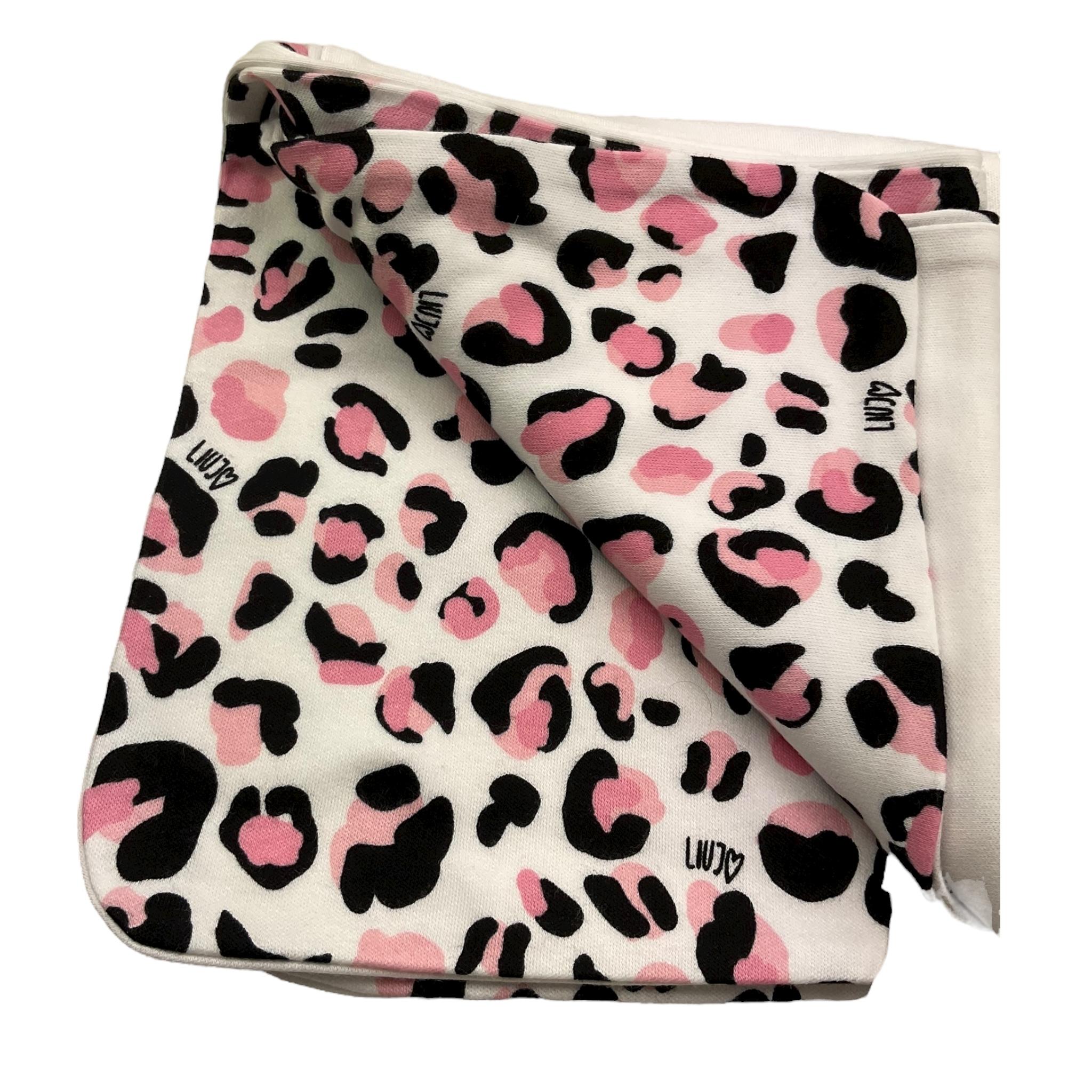 Liu Jo Coperta Tinta Unita con Stampa Fantasia Maculata per Neonata KA2132 BIANCO LIU JO 