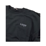 LIU JO felpa chiusa girocollo tinta unita con stampa  Nero per Bambina GF4067XX NERO LIU JO 