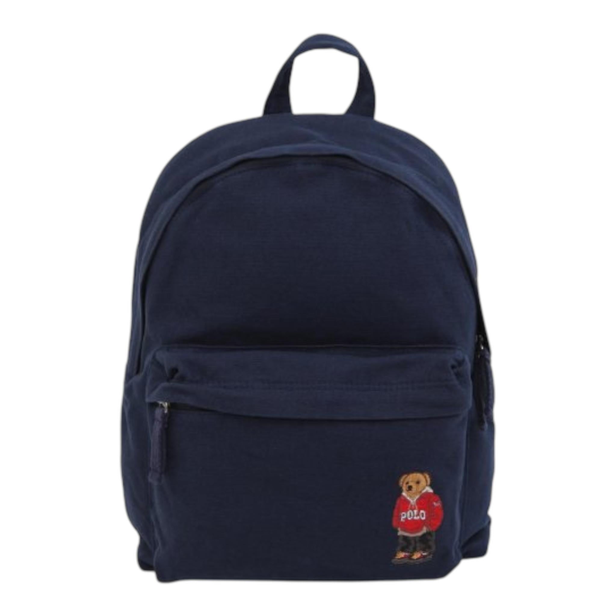 RALPH LAUREN zaino tinta unita con logo Blu per Bambino 400853359001 BLU RALPH LAUREN 