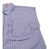 Vicolo Camicia Giromanica tinta unita con Taschino Lilla per Bambina 3146C0779 LILLA VICOLO 