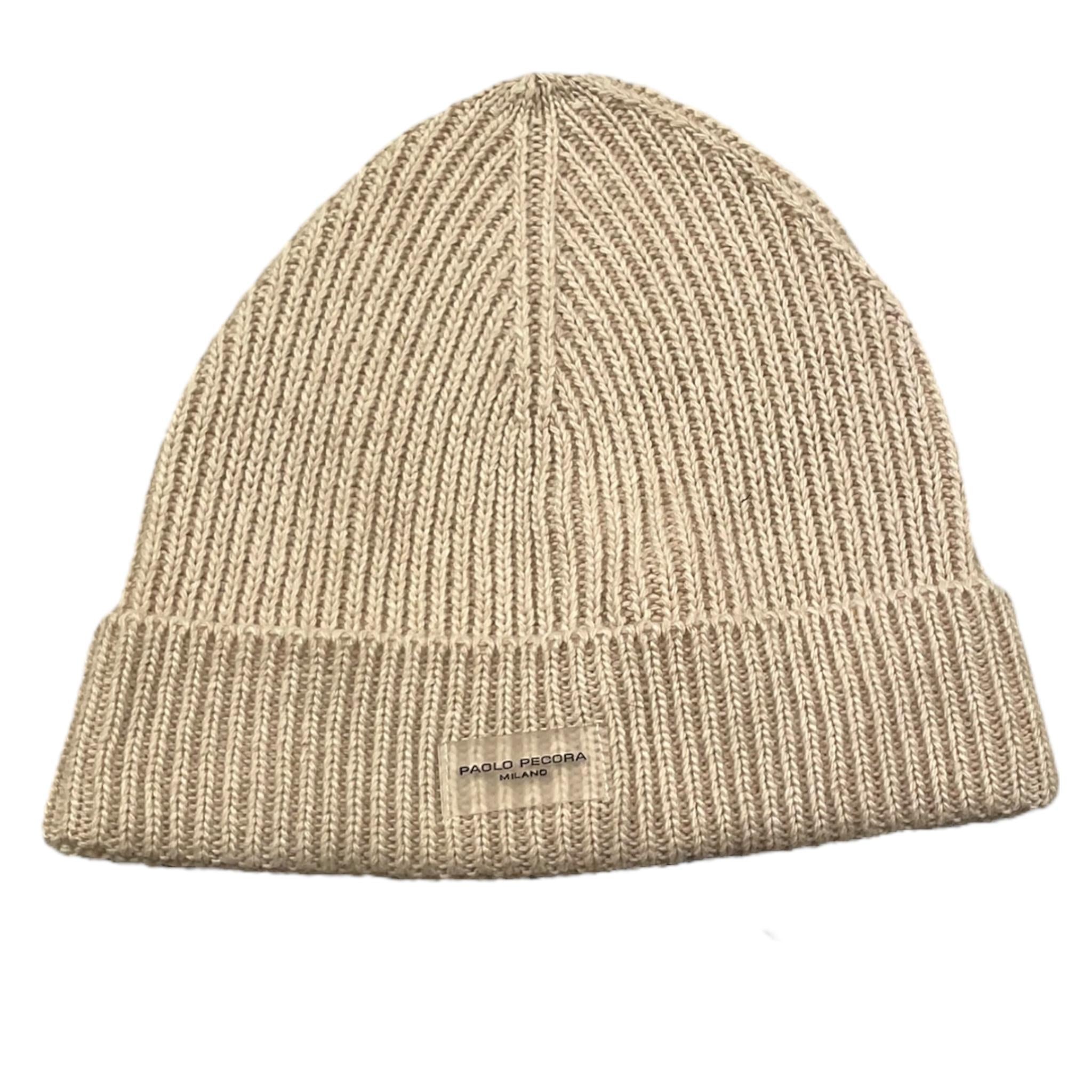PAOLO PECORA cappello tinta unita con logo Panna per Bambino PP4162 PANNA PAOLO PECORA 