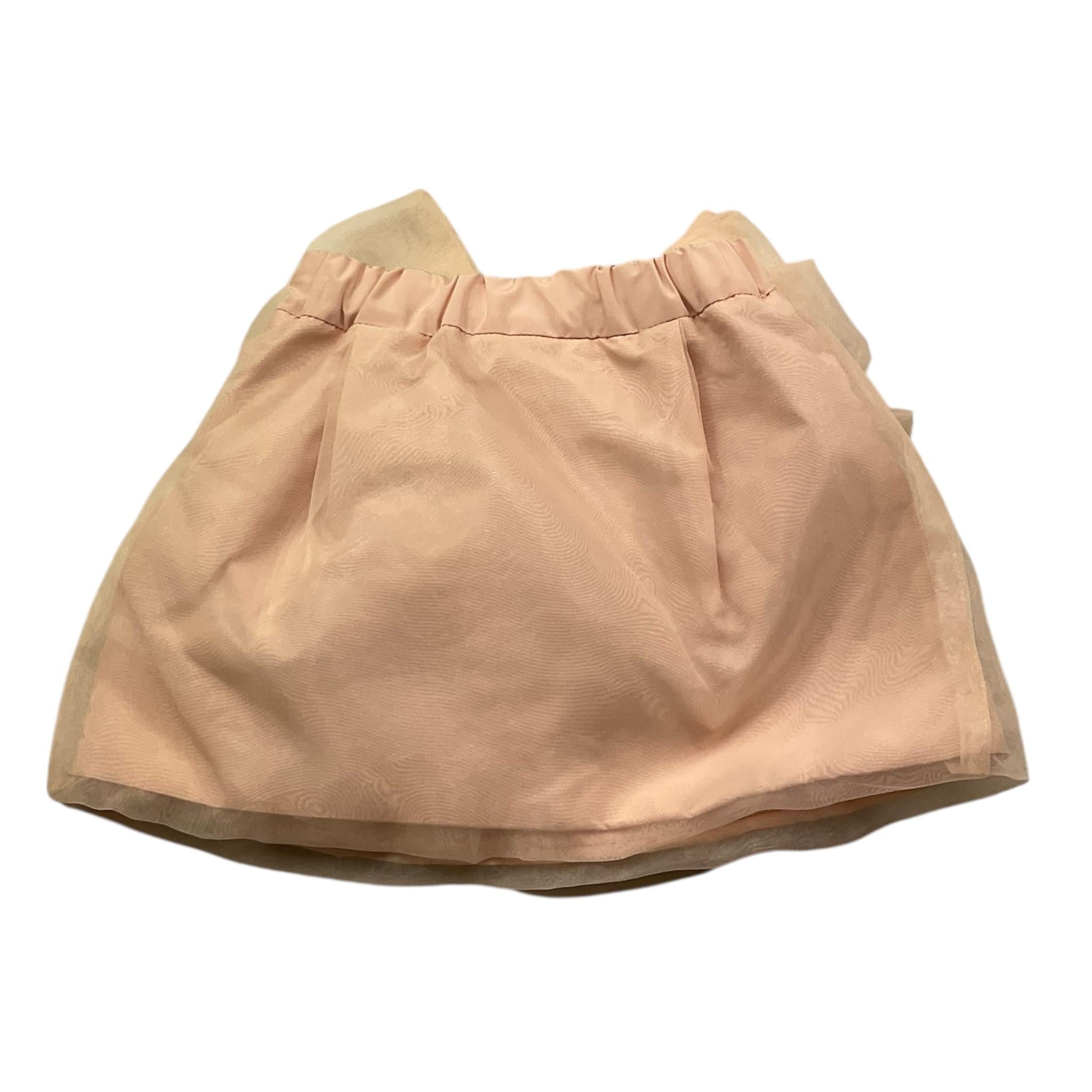 Miss Grant Gonna Tinta Unita con Fiocco per Bambina MG1286J PESCA MISS GRANT 