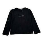 Elisabetta Franchi Shirt Girocollo Tinta Unita con Stampa per Neonata EGTS50 NERO ELISABETTA FRANCHI 