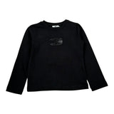 Elisabetta Franchi Shirt Girocollo Tinta Unita con Stampa per Neonata EGTS50 NERO ELISABETTA FRANCHI 