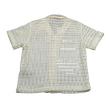 I'M Brian Camicia Mezza Manica Tinta Unita Traforata per Bambino CA3279J PANNA I'M BRIAN 