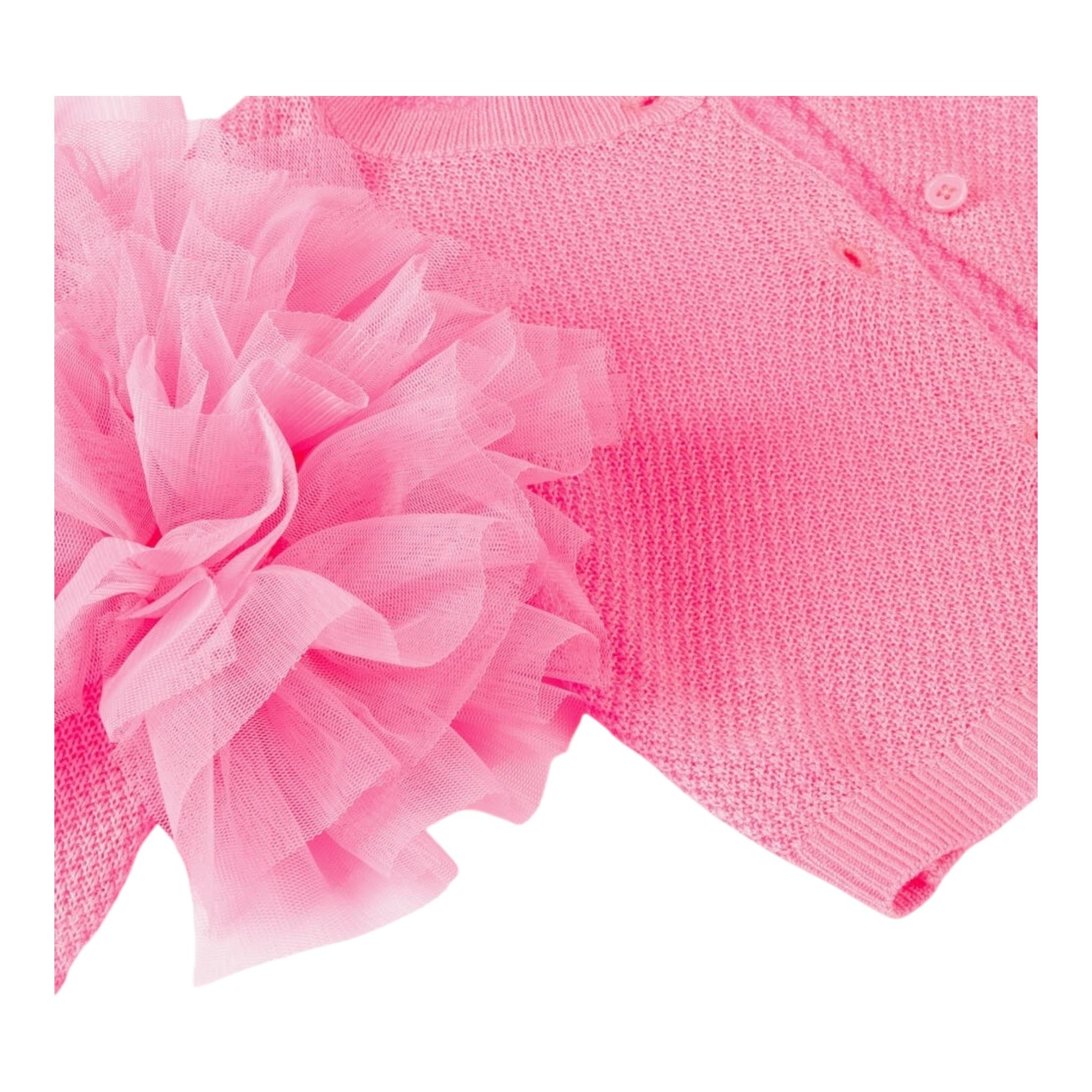Billieblush Coprispalle Tinta Unita con Tulle per Neonata U20995N FUXIA BillIEBLUSH 