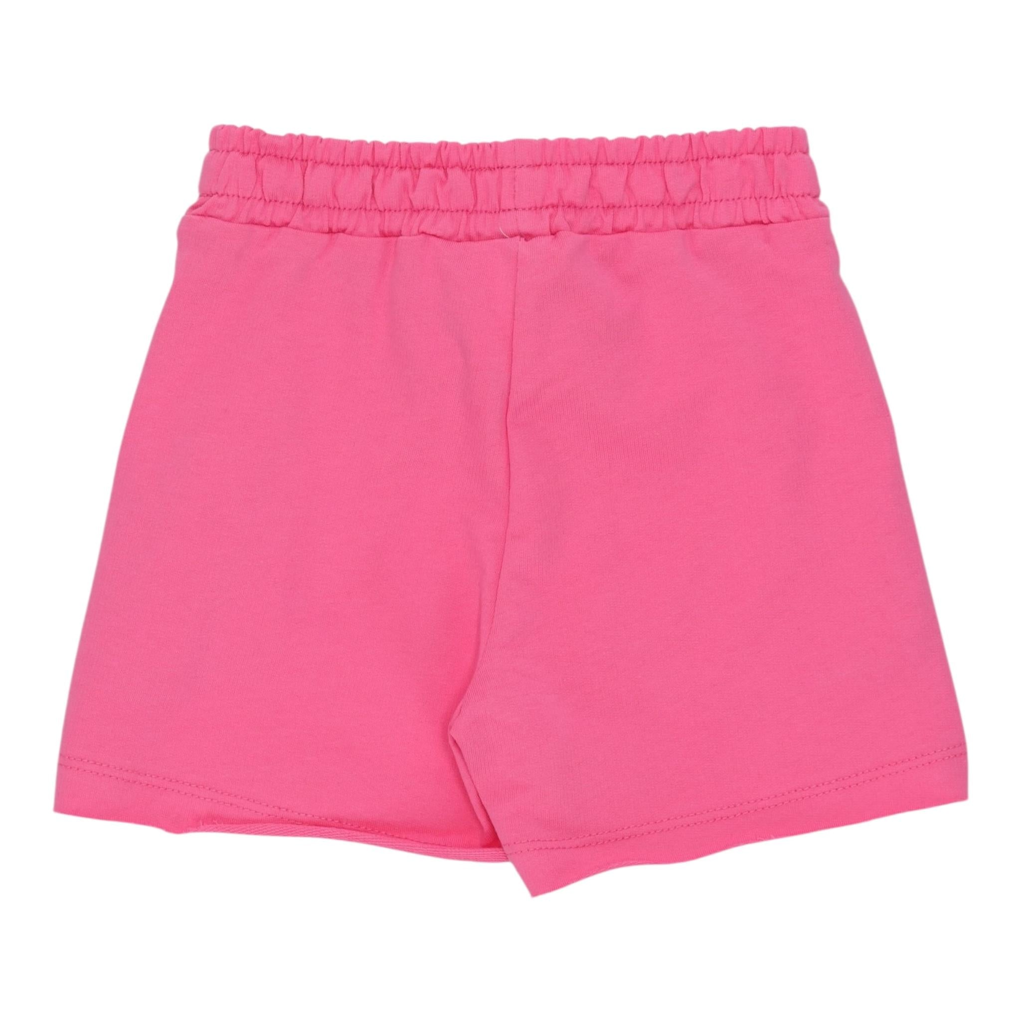 I Do Short Tinta Unita con Elastico In Vita per Bambina 4B538 ROSA I DO 