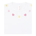 Billieblush T-Shirt Tinta Unita con Stampa per Neonata U21105 BIANCO BillIEBLUSH 